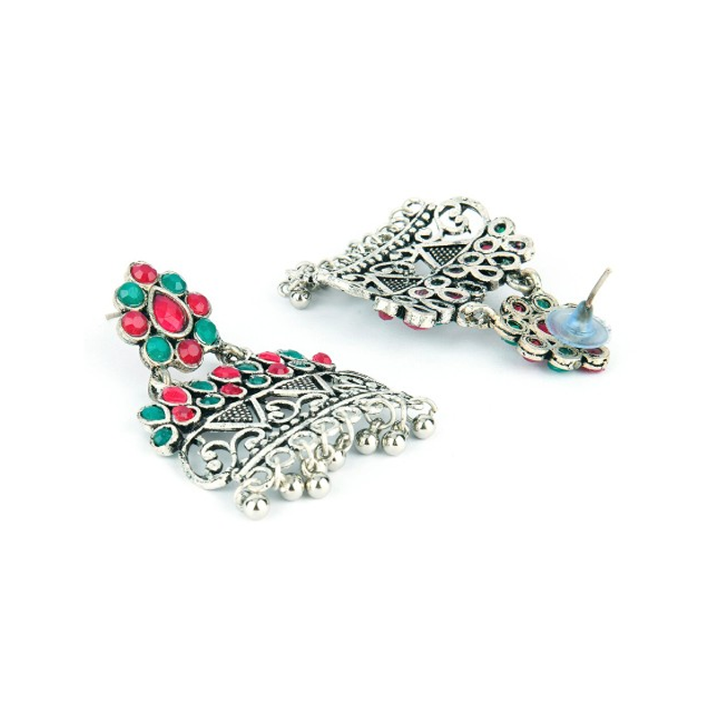 Multicoloured Contemporary Drop Earrings